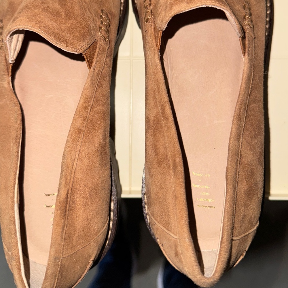 J.Jill suede leather loafers lug sole brand new 9 - Picture 5 of 5